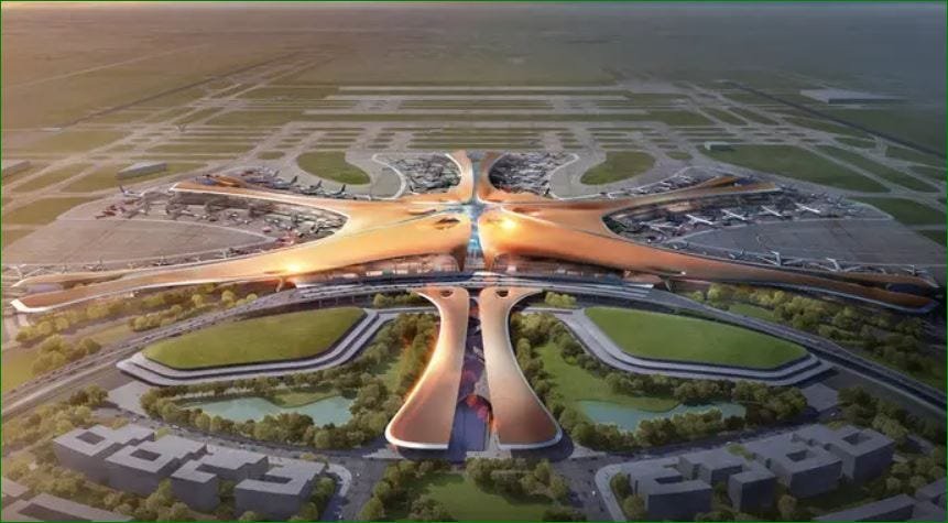 Render of Dholera International Airport terminal